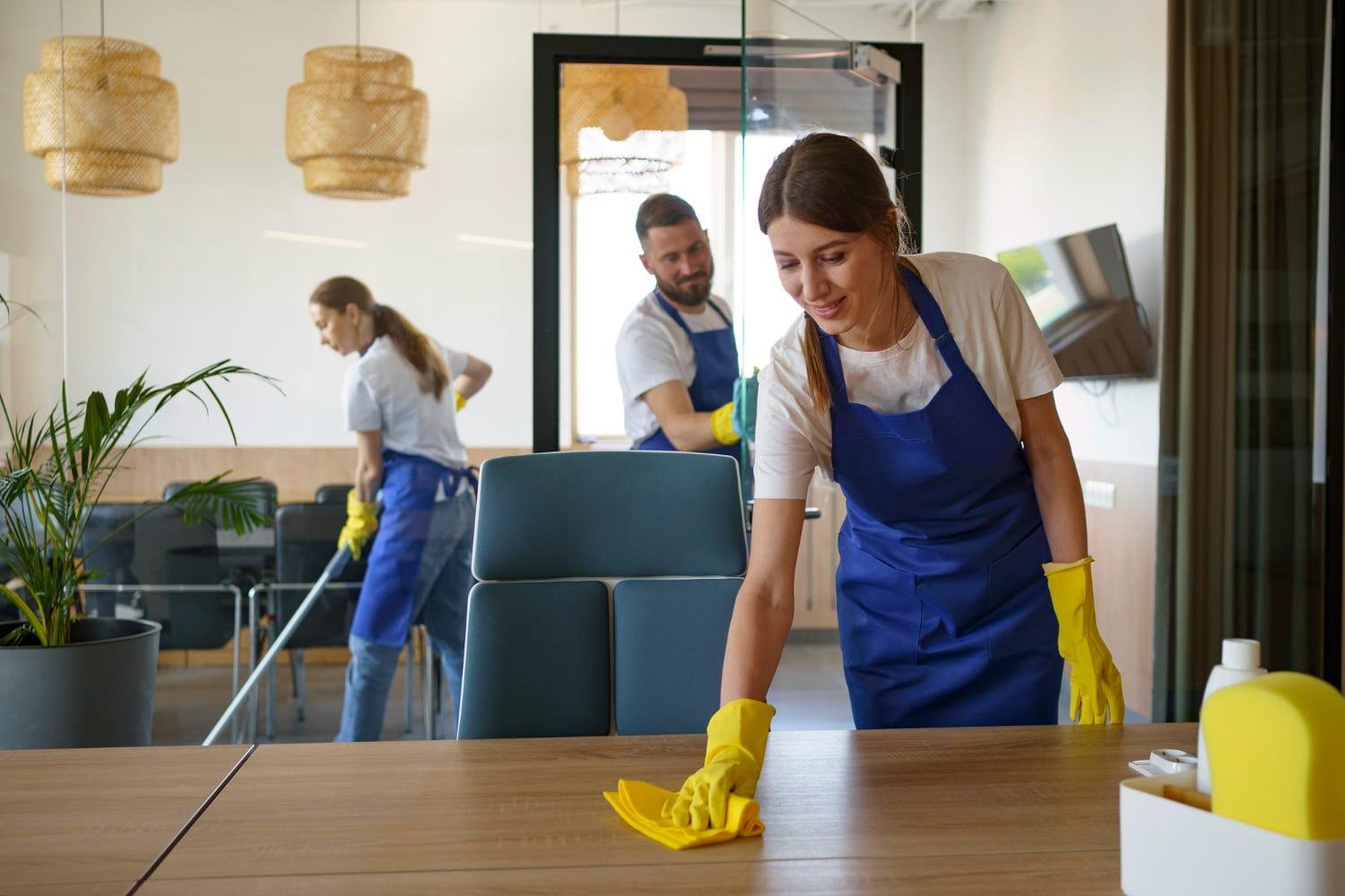 Crina Reinigungsteam bei der Arbeit